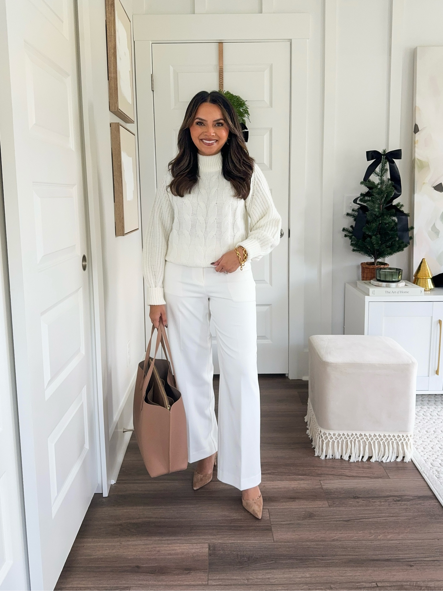 Cream Cable Knit Sweater size XS TTS
Winter white trouser pants size 2 petite 
Suede heels size 5 TTS

Fall Outfits 
Winter Outfits 
Holiday Outfits 
Workwear 
Fall workwear 
Winter workwear 

Honey Sweet Petite 
Honeysweetpetite


#LTKWorkwear #LTKSeasonal #LTKStyleTip