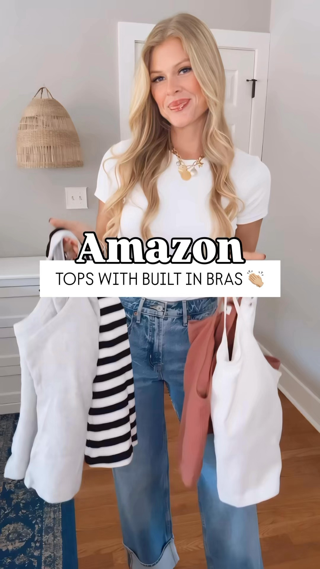 Tops that I don’t have to wear a bra with?! SOLD! There’s nothing better than a top with a built in bra - especially in this heat 👏🏼

Wearing size small in the tops!

#casualoutfitideas #casualoutfits #mommusthaves

#LTKgrwm #LTKootd #LTKSeasonal