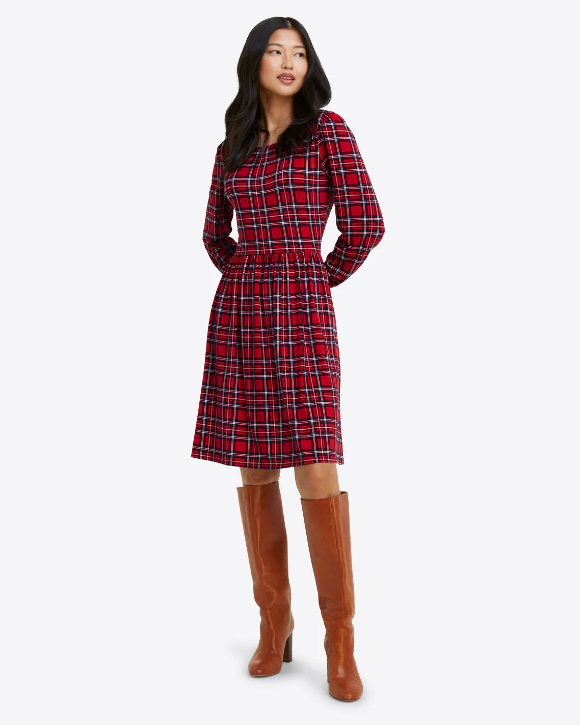 Fit & Flare Dress in Angie Plaid | Draper James (US)