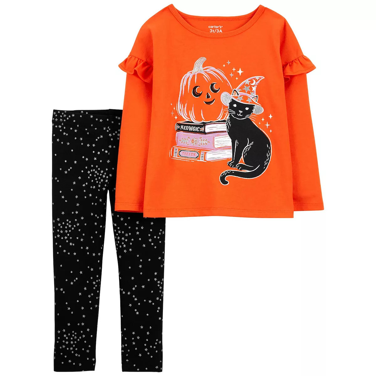 Toddler Girl Carter's 2-Piece Halloween Top & Leggings Set | Kohl's