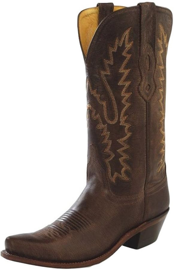 Old West Women's Distressed Leather Western Boot Snip Toe - Lf1534 | Amazon (US)