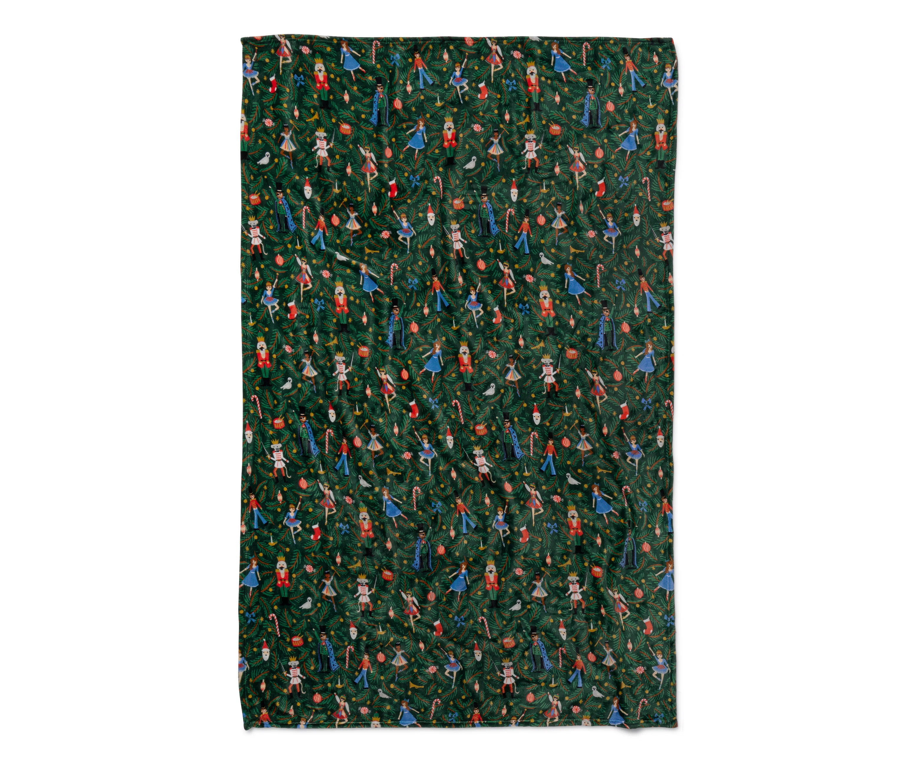 Rifle Paper Co. Nutcracker Fleece Blanket | Wayfair North America