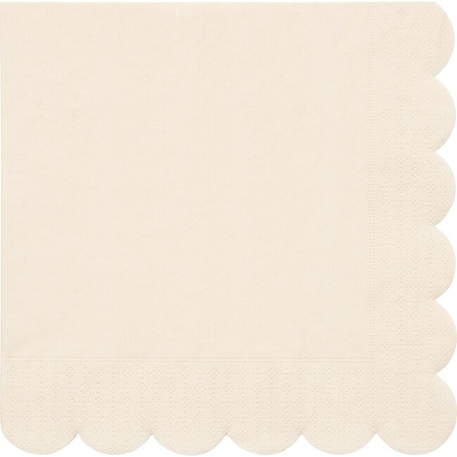 Meri Meri | Cream Napkins, Large (White) | Maisonette | Maisonette