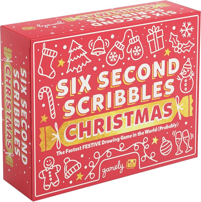 Six Second Scribbles Christmas Edition | Fast drawing party game | Amazon (UK)
