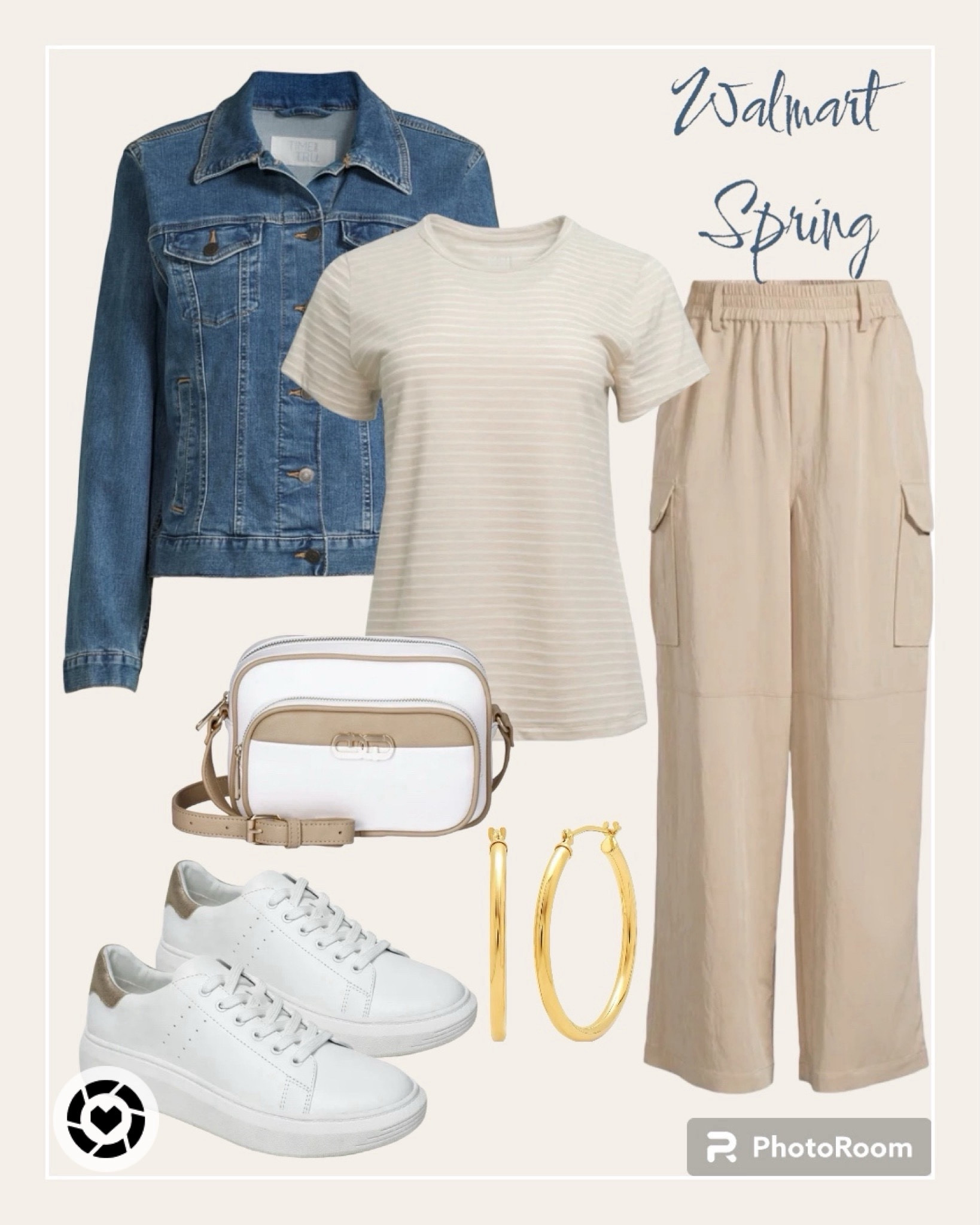 Spring outfit from Walmart. Pull on cargo pants, white tee and jean jacket. Styled with white sneakers and crossbody bag from Walmart. 

#springoutfit
#walmartoutfit
#affordablefashion

Follow my shop @417bargainfindergirl on the @shop.LTK app to shop this post and get my exclusive app-only content!

#liketkit 
@shop.ltk
https://liketk.it/4yQth 

Follow my shop @417bargainfindergirl on the @shop.LTK app to shop this post and get my exclusive app-only content!

#liketkit #LTKstyletip #LTKfindsunder50 #LTKshoecrush #LTKSeasonal #LTKfindsunder50 #LTKstyletip
@shop.ltk
https://liketk.it/4AGYp

#LTKfindsunder50