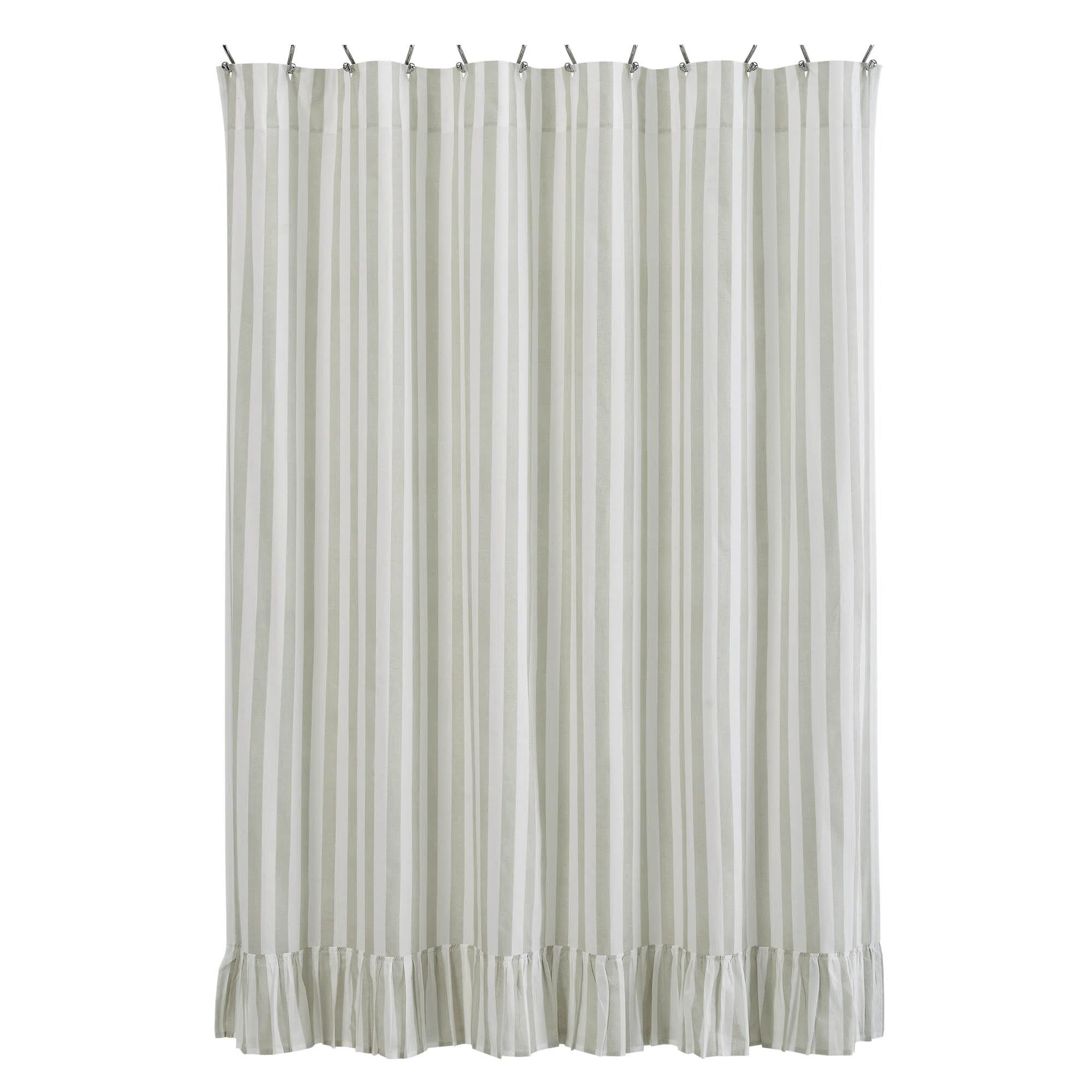 Nessrine Cotton Blend Striped Shower Curtain | Wayfair North America