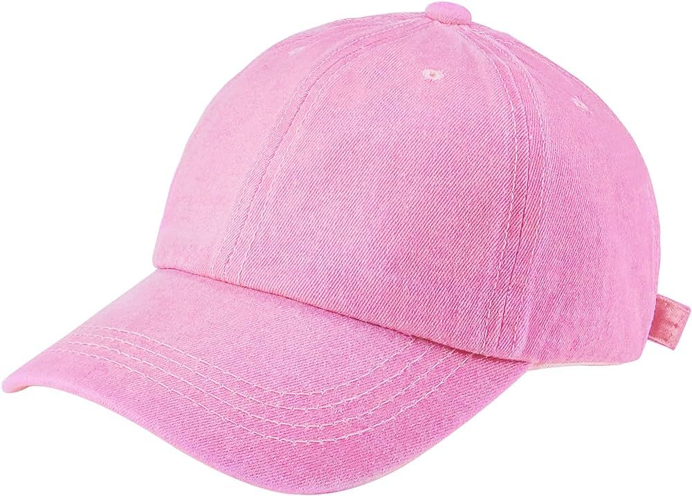 Kids Distresed-Washed Baseball Hat Infant Toddler Baby Boy Girl Hats Distresed for 2-8 Years | Amazon (US)