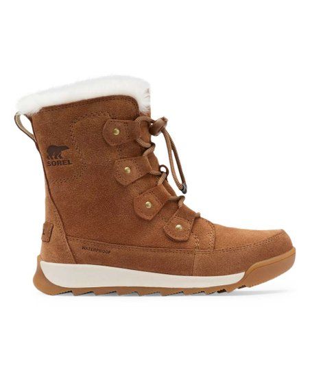 Velvet Tan & Chalk Lace-Up Whitney II Joan Suede Boot - Girls | Zulily
