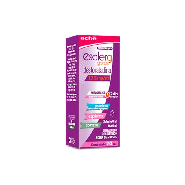 Esalerg 1,25mg/ml 20ml Solução Gotas Aché | Droga Raia | DrogaRaia (BR)