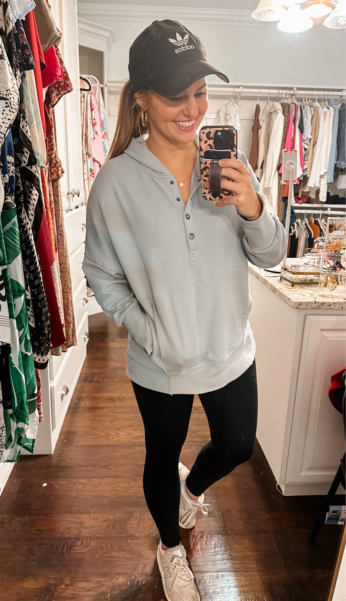 Everyday casual outfit from Amazon 

Great pullover, leggings, new balance sneakers, gold necklace and adidas hat for game days, sports mom outfit, Amazon fashion, snap pullover hoodie, leopard tennis shoes

#LTKtravel #LTKfindsunder50 #LTKSeasonal