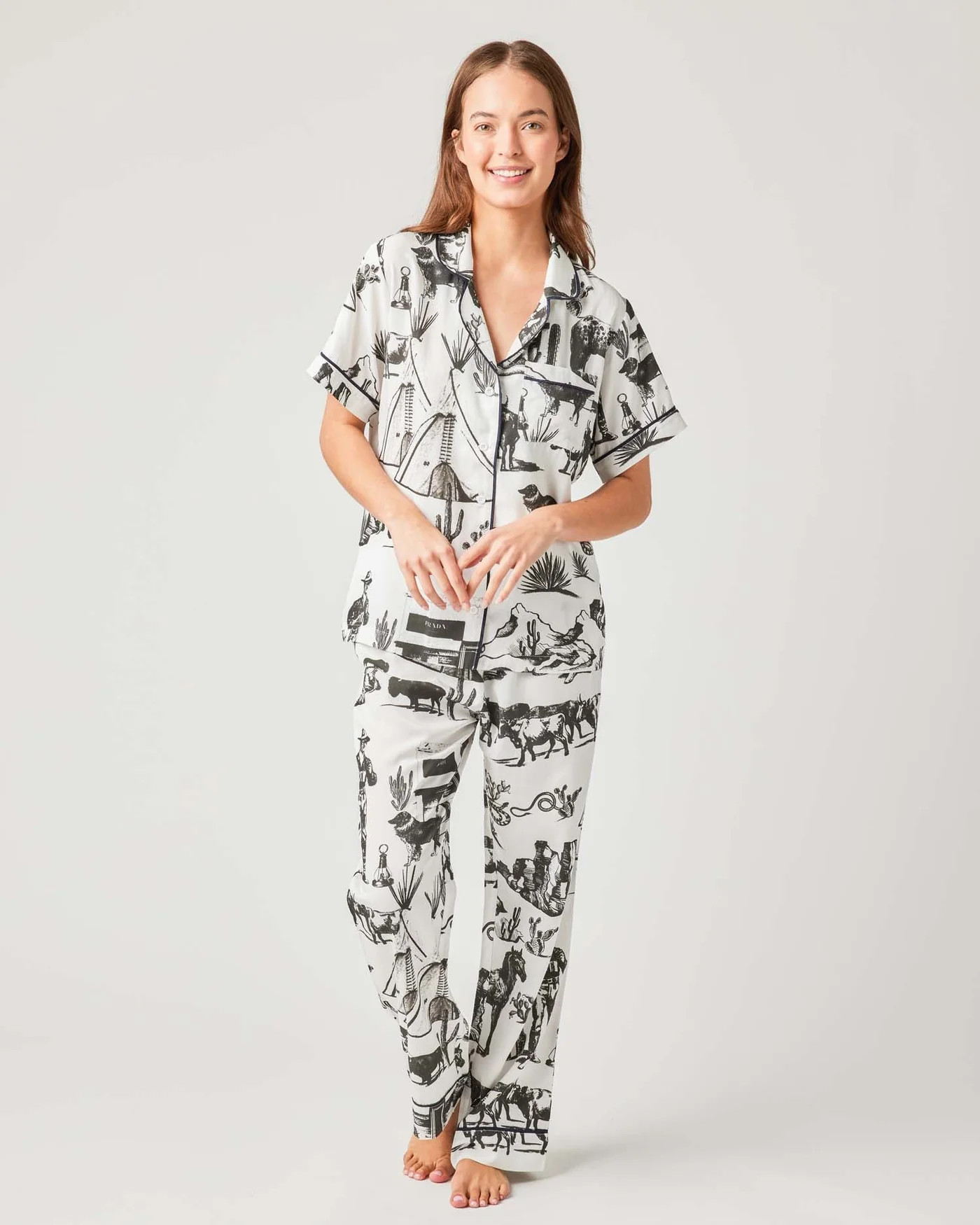 Marfa Toile Pajama Pants Set | Katie Kime Inc
