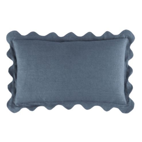 Rue Scalloped Linen Pillow Cover | Ballard Designs, Inc.