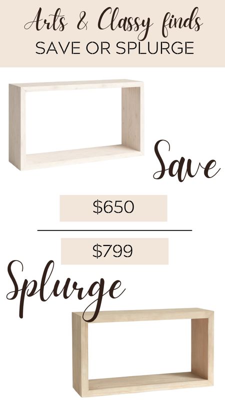 Looking for a stylish console table to add to your living room decor? Look no further than the Pottery Barn Console Table. With its classic design and sturdy wood construction, this piece adds both function and flair to any space. Plus, I found a similar console table from Wayfair at a price point lower than many designer options, it's a great "save" option for those looking to add luxury without breaking the bank.

Console Table Dupe, Save vs Splurge Home Decor, Farmhouse console table, Affordable Home Decor, Decor dupes #saveorsplurge #homedecor #consoletable

#LTKhome #LTKstyletip #LTKsalealert