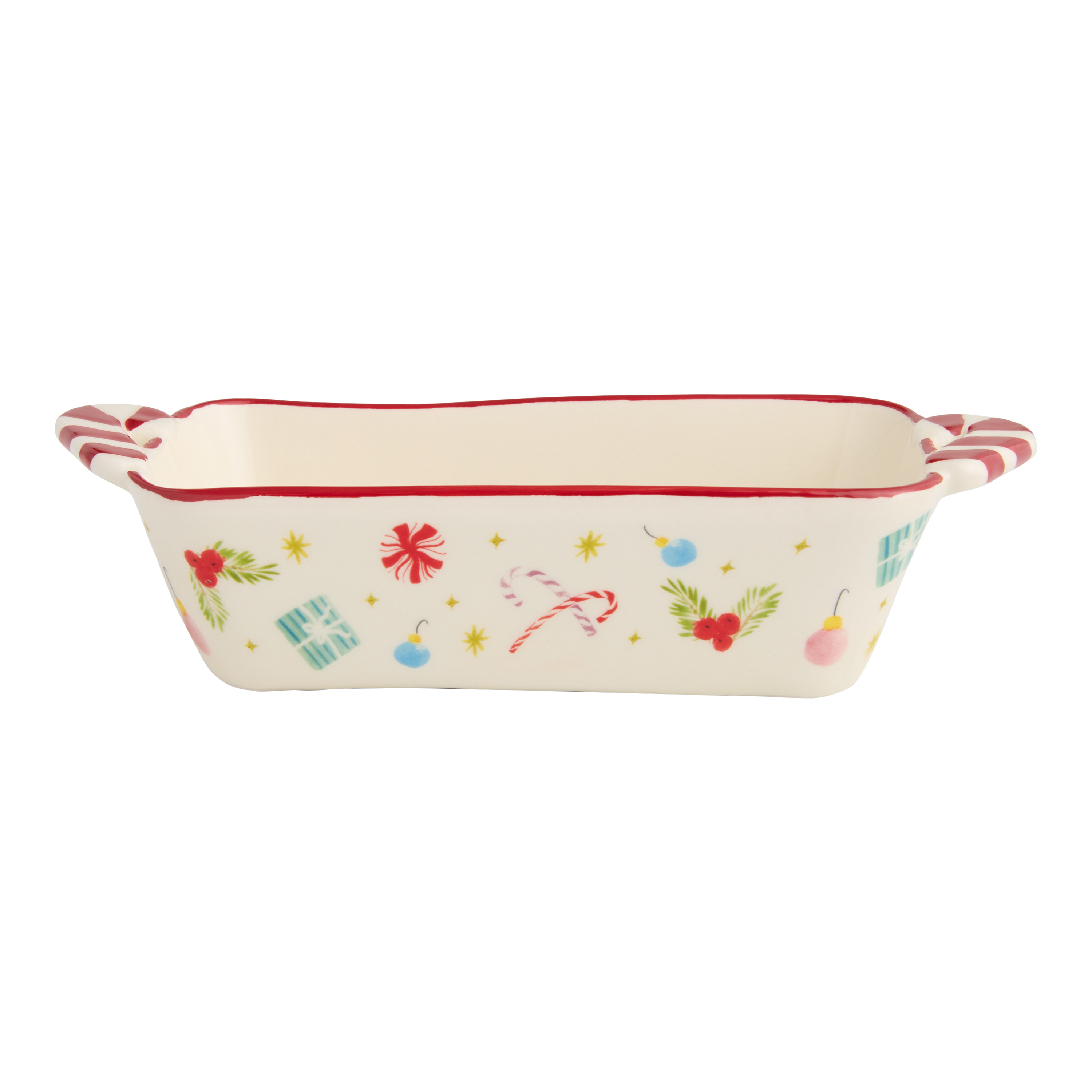 Mini Ceramic Jingle Mingle Nutcracker Loaf Pan | World Market