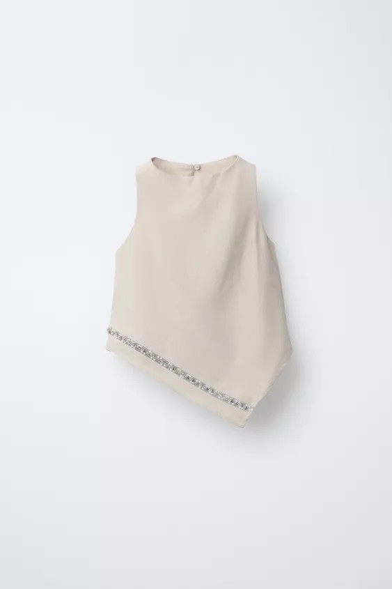 JEWEL ASYMMETRIC TOP | Zara US