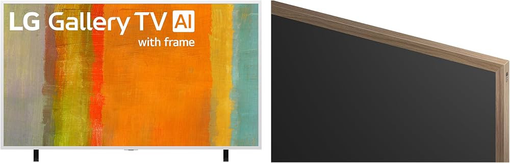 LG 65-Inch Art Gallery TV QNED AI LX7B Series Mini LED Smart TV Bundle with Teak Bezel Natural Wo... | Amazon (US)