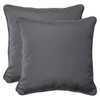 Click for more info about Sunbrella® Canvas Outdoor 2-Piece Square Throw Pillow Set