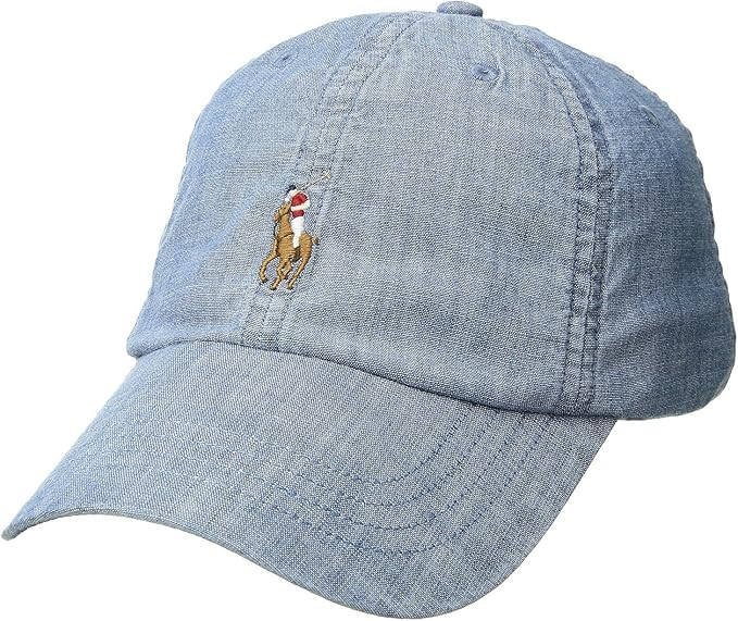 POLO RALPH LAUREN Cotton Chino Ball Cap Chambray One Size | Amazon (US)