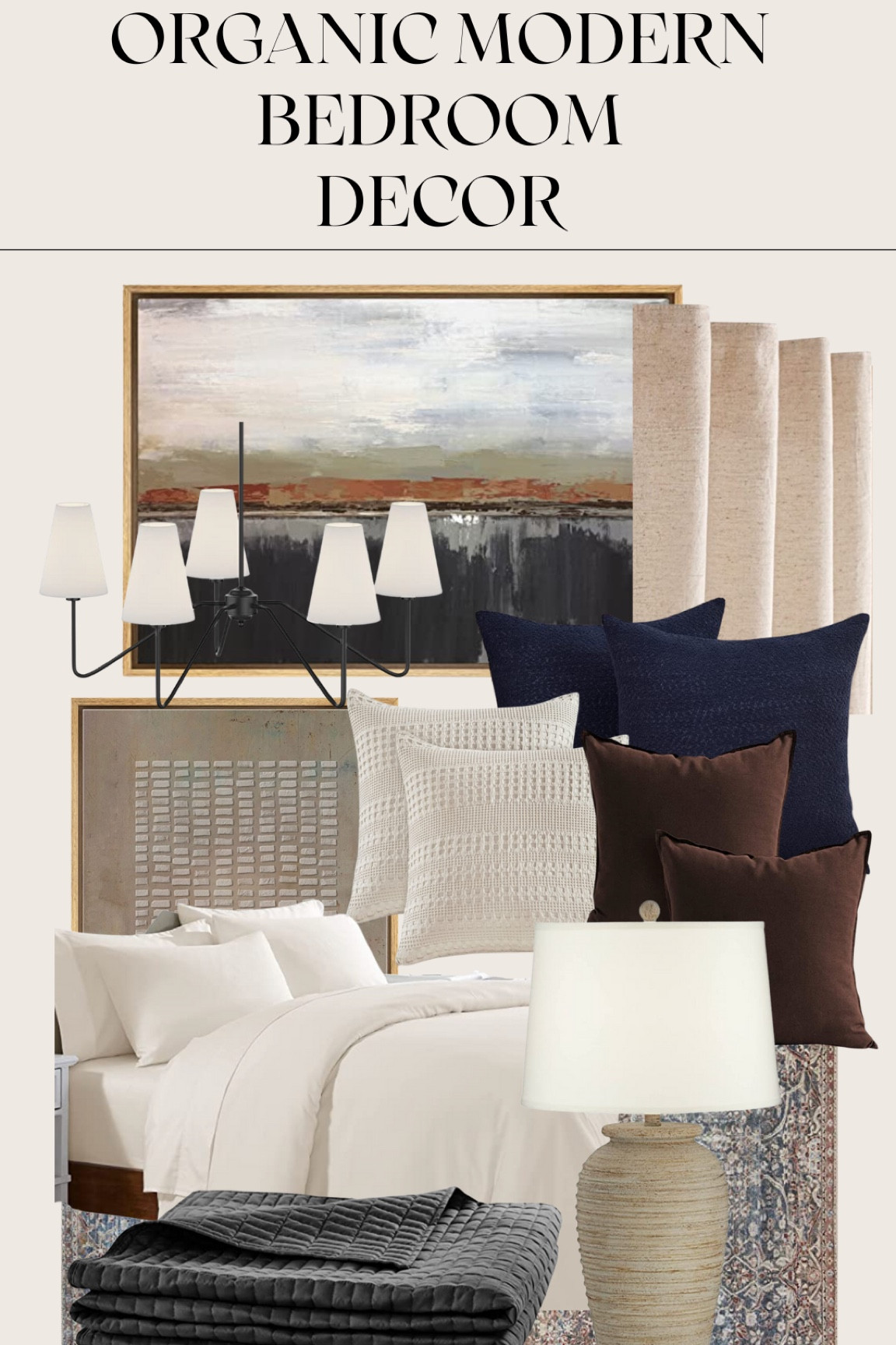 Organic Modern Bedroom Decor! Moody, cozy, and full of texture 😍

#LTKhome #LTKFind