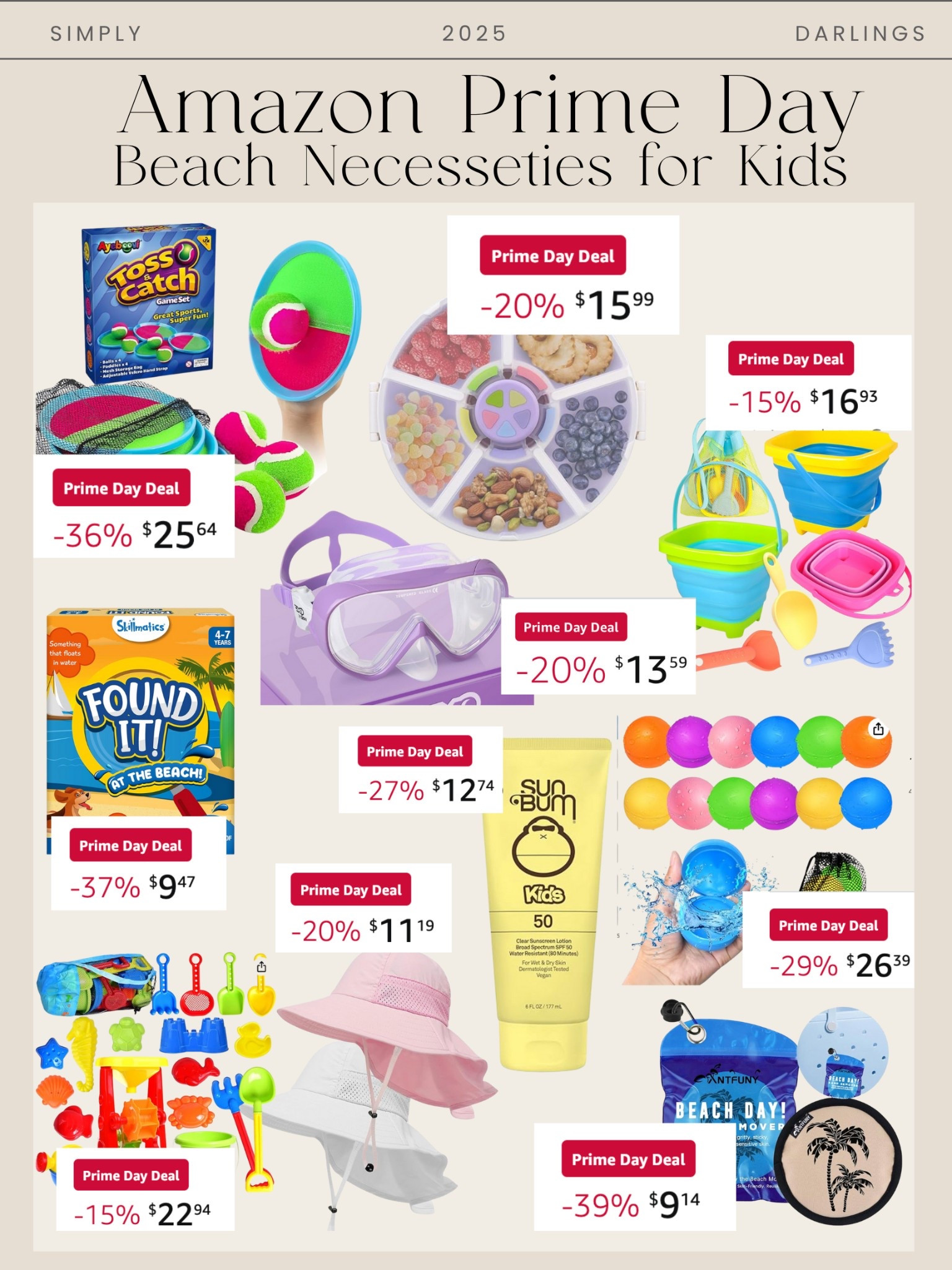 Beach must haves for kids on Amazon prime day! 