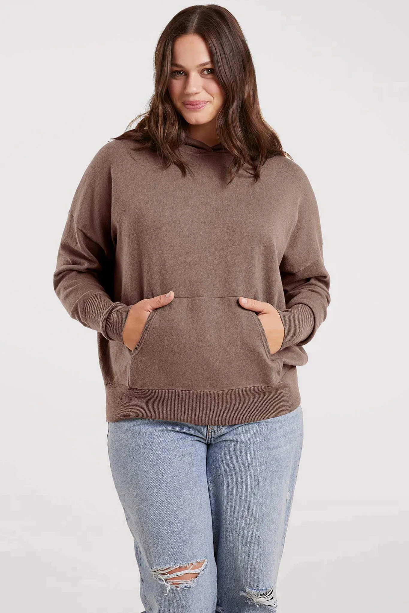 Luxe Knit Hoodie | Mocha | nuuds