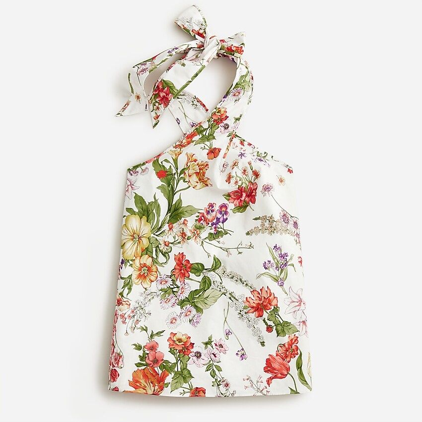 Halter top in Ratti® tropical floral | J.Crew US