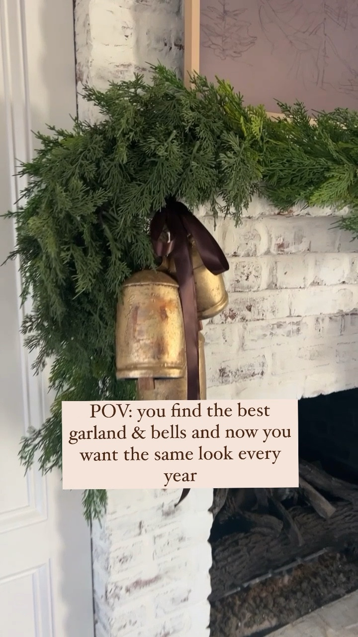 99% chance I’m just keeping my Christmas mantle the exact same this year 🤪. Love this garland and these bells!

#LTKSeasonal #LTKHoliday #LTKhome