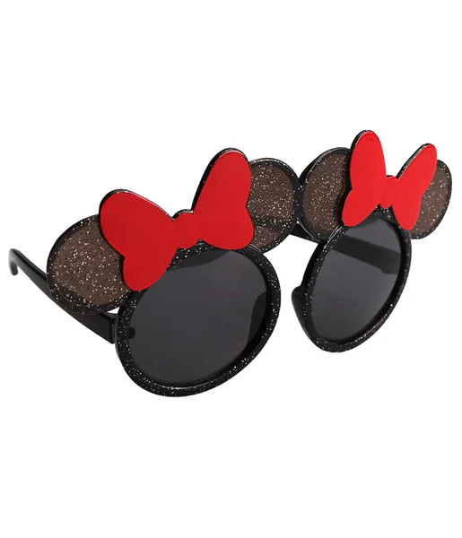 Minnie Mouse Black Glitter Sunglasses | UniqueVintage