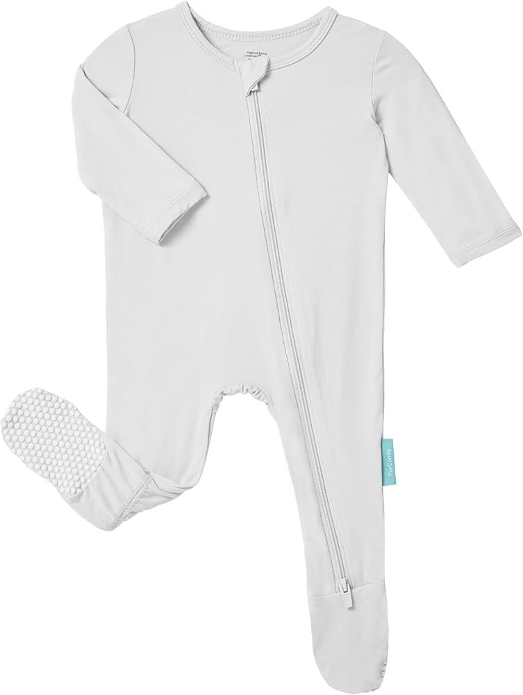 Baby Zipper Footie Pajamas, Supersoft Bamboo Rayon Baby Footed Pjs Boy Girl 0-3-6-9-18-24 Month C... | Amazon (US)
