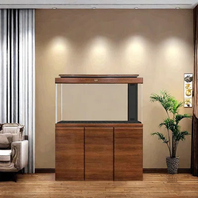 Simple Modern Brown Rectangular Eco Aquarium Tank | Wayfair North America