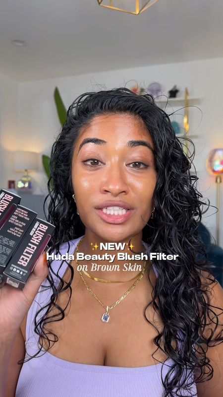 DID I DO SOMETHING WRONG⁉️😭 Lets try the new Huda Beauty blush filter on brown skin 🫶🏽✨ 

Tap the product for the shade l use‼️

#LTKVideo #LTKBeauty #LTKStyleTip