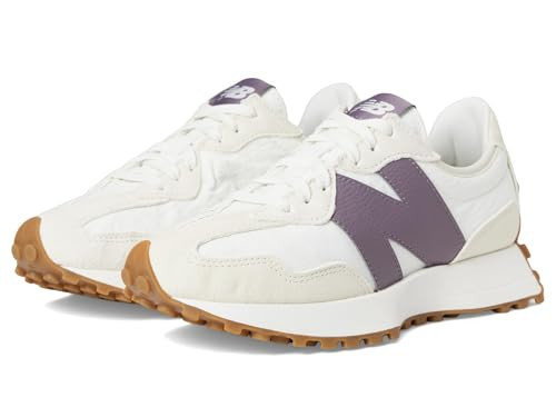 New Balance Women's 327 Sneaker, Linen/Sea Salt/Dark Ice Wine, 6.5 | Amazon (US)