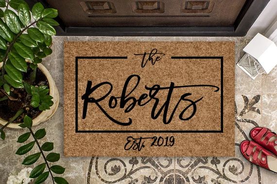 Housewarming Gift | Wedding Gift | Custom Doormat | Personalized Doormat | Closing Gift | Welcome... | Etsy (US)