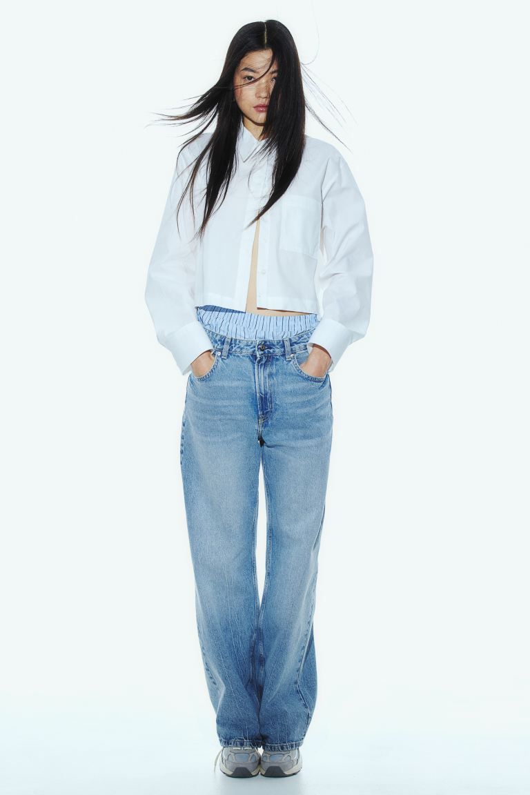 Wide High Jeans - Bleu denim clair - FEMME | H&M FR | H&M (FR & ES & IT)
