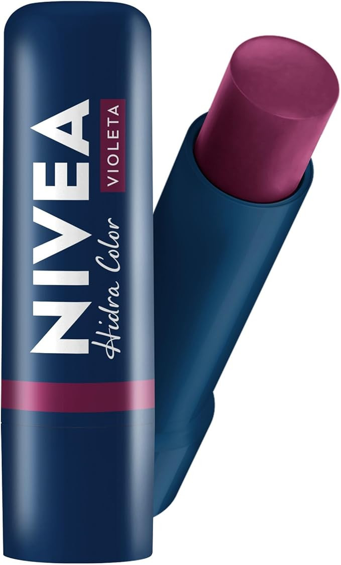 NIVEA Hidratante Labial Hidra Color 2 em 1 Violeta 4,8g | Amazon (BR)