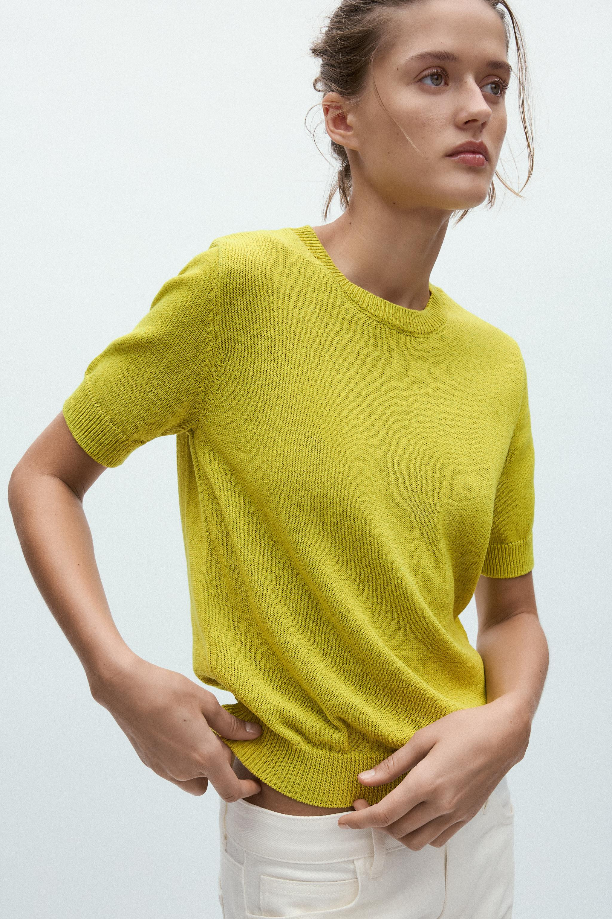 BASIC RUSTIC KNIT TOP | Zara US