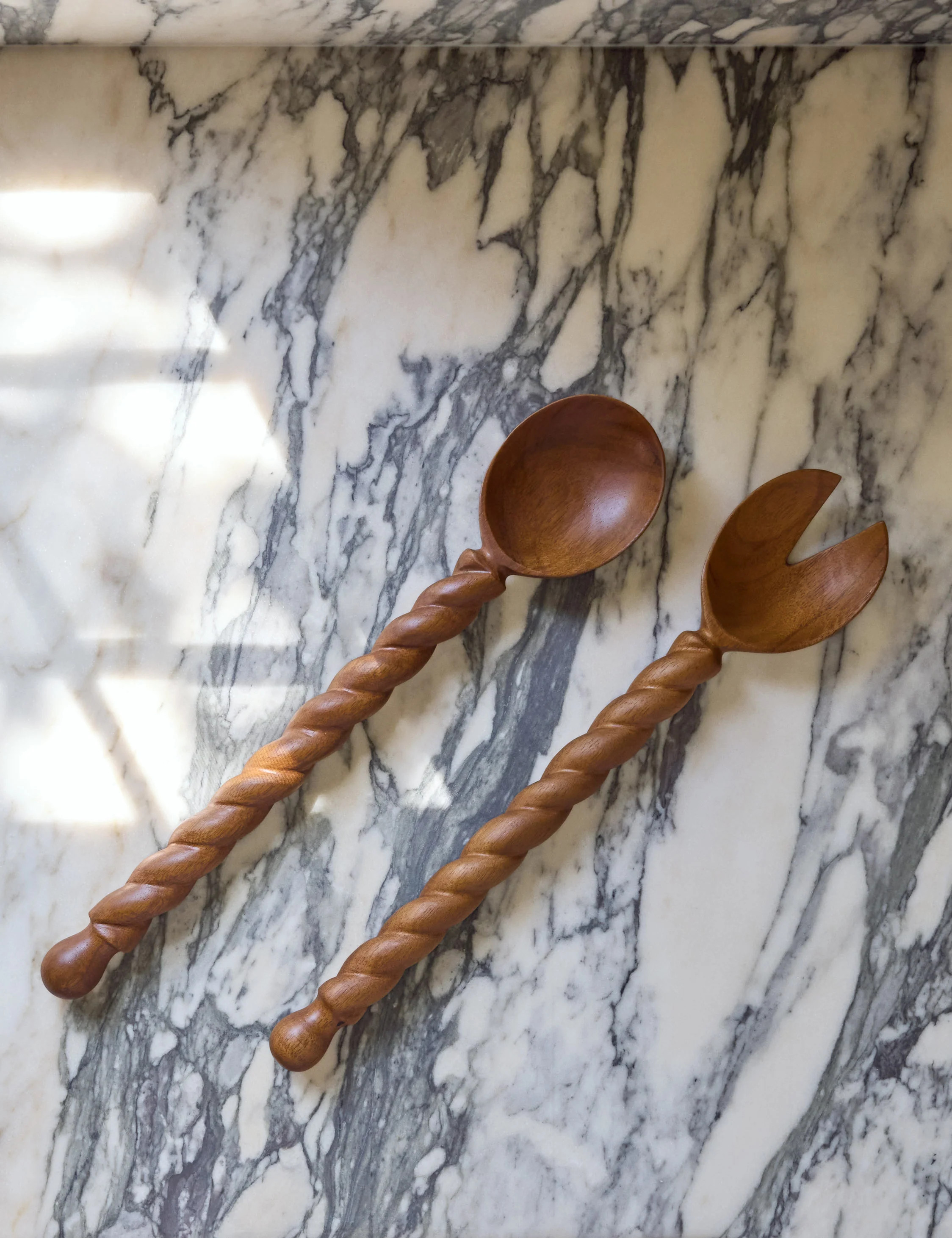 Braided Wood Salad Servers (set of 2) by Sarah Sherman Samuel | Lulu and Georgia 