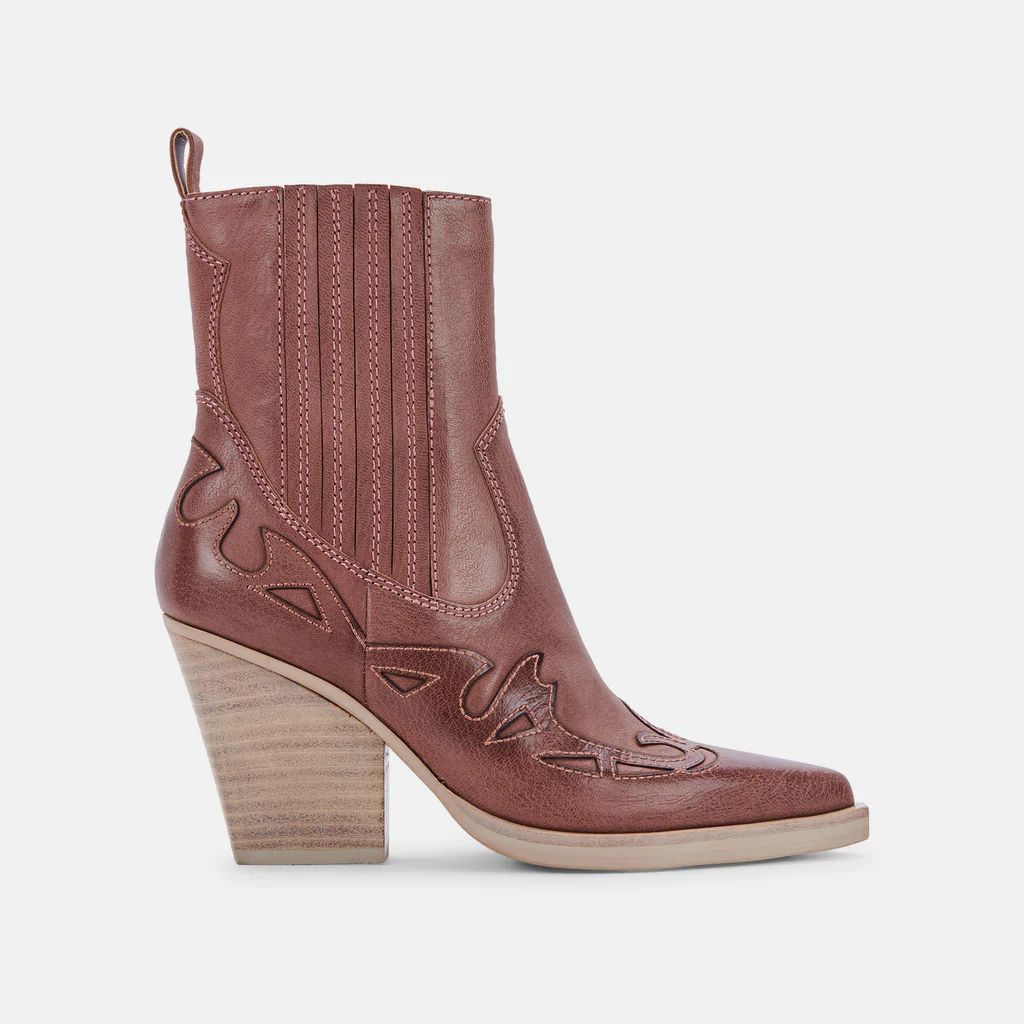 BEAUX BOOTS ROSE LEATHER | DolceVita.com