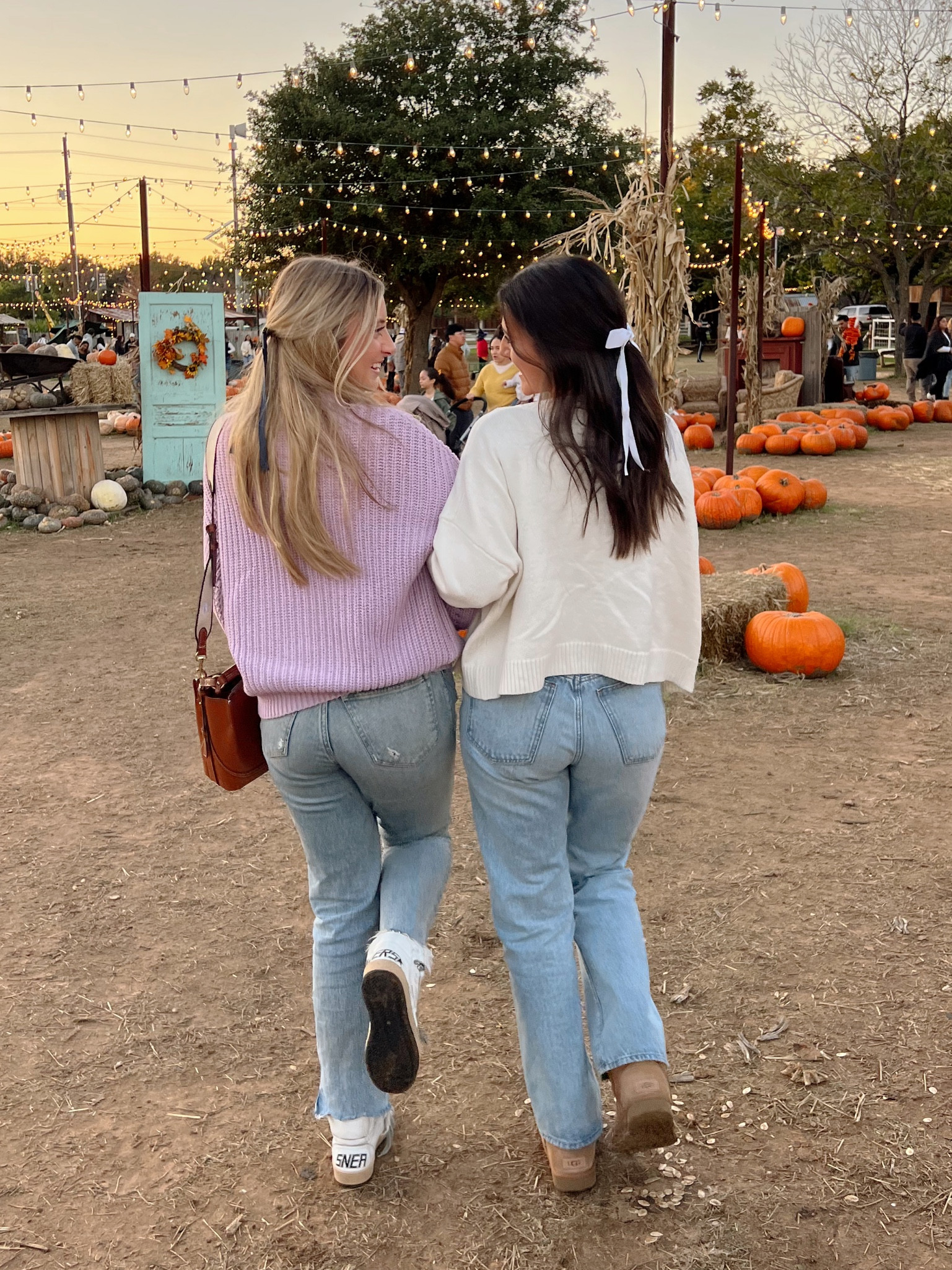 Fall pumpkin patch outfit • hair bows • Abercrombie jeans • hair bow • hair ribbon • golden goose • fall outfit • target  cardigan • Zara purse but it won't let me link it!

#LTKfindsunder100 #LTKSeasonal #LTKGiftGuide