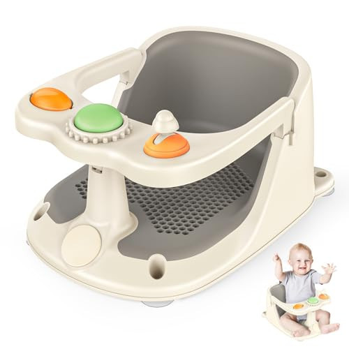 Baby Bath Seat for Babies 6 Months & Up - Non-Slip Toddler Bath Seat for Baby & Newborn with Suction Cups, Safe Baby Bath tub Seat with Suction Cups, Baby Bath Chair | Amazon (US)