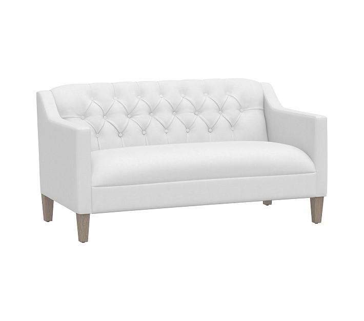Luella Tufted Settee | Pottery Barn Kids