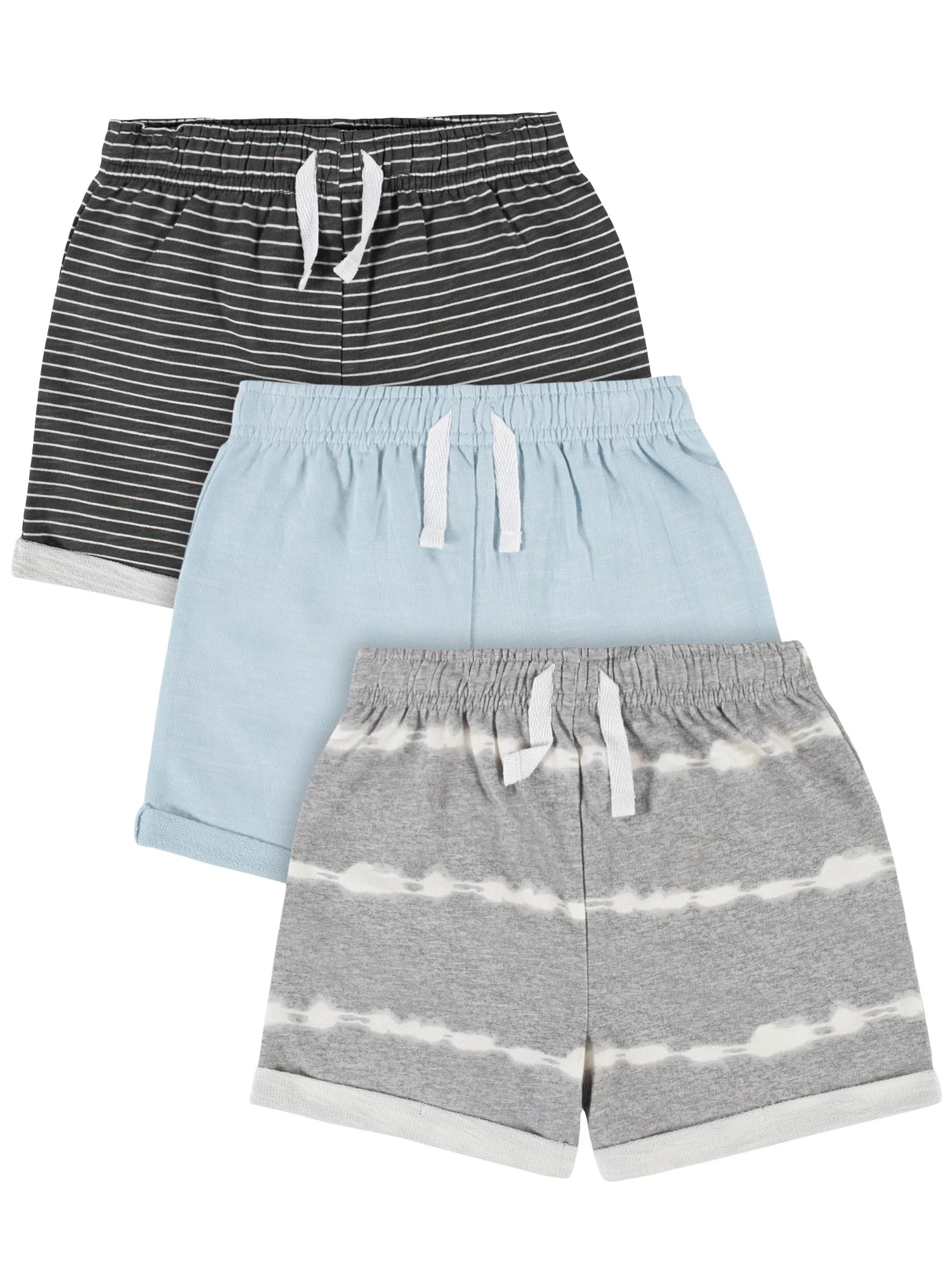 Modern Moments by Gerber Baby and Toddler Boy French Terry Shorts, 3-Pack, Sizes 12M-5T | Walmart (US)