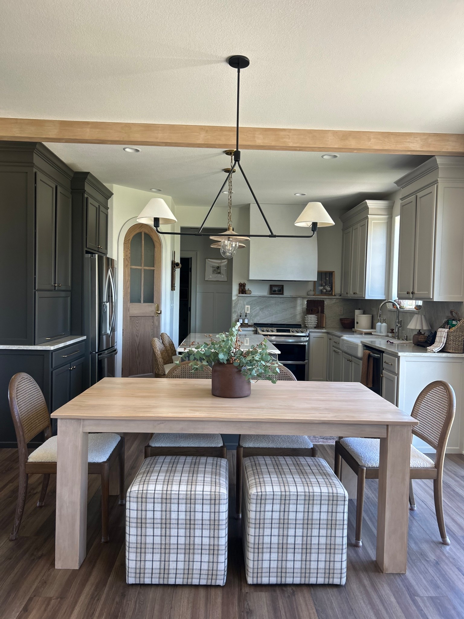 Our kitchen is done! We just finished our arched pantry door 🤎

Fall
Autumn
Decor
Kitchen update
DIY 
Lighting
Target
Wayfair
Dining Table

#liketkit
@liketk.it

#LTKSeasonal #LTKHome