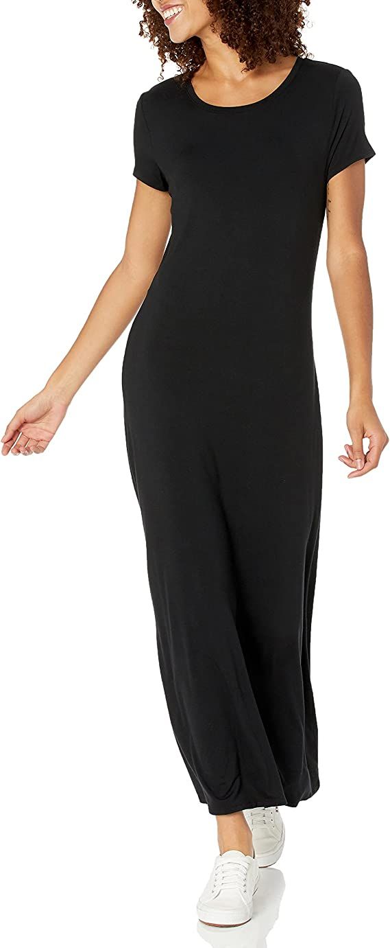 Amazon Essentials Women's Short-Sleeve Maxi Dress | Amazon (US)