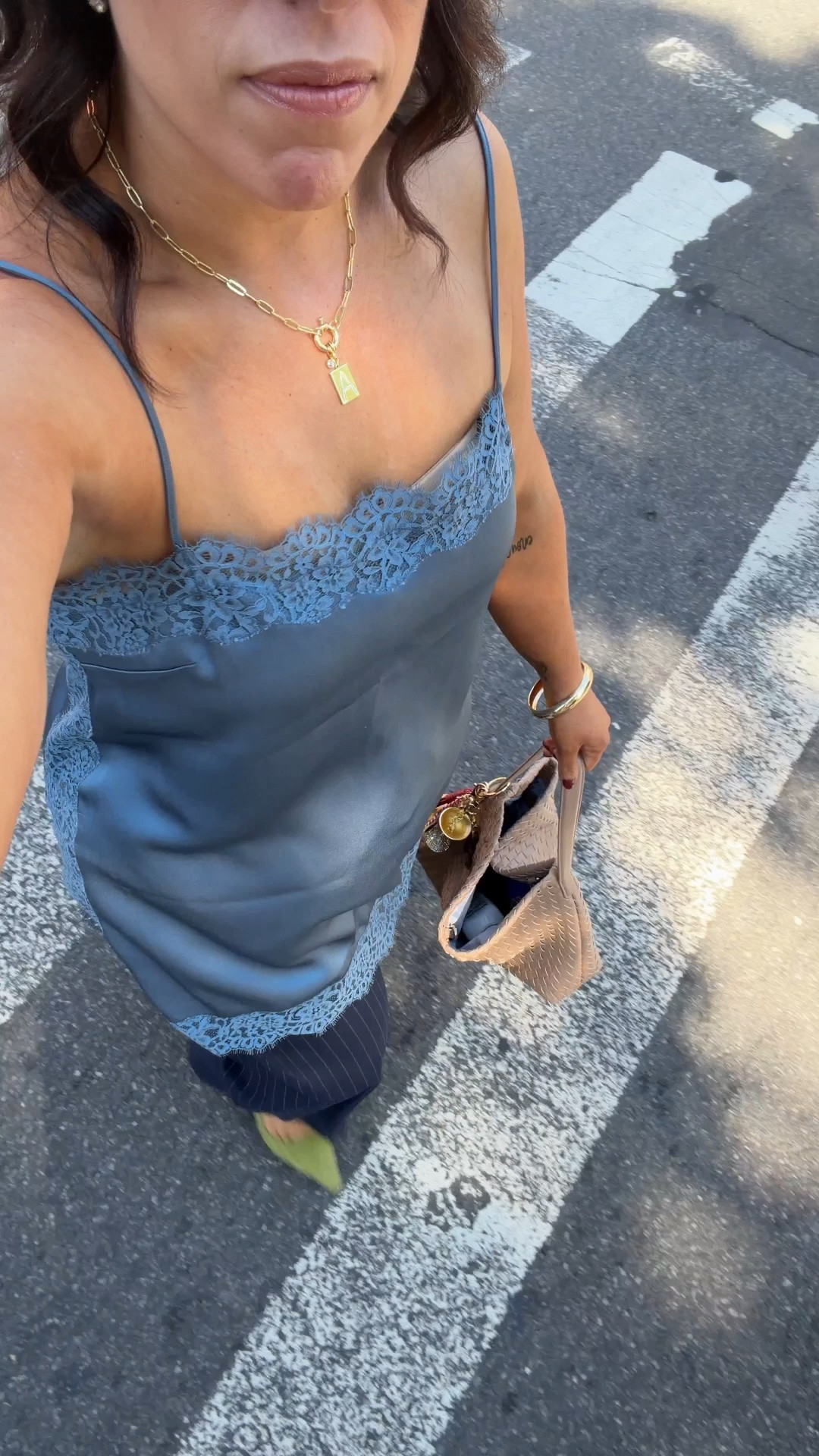 Lunch OOTD from @Aritzia size large on top and xl on bottoms! 

Perfect workwear and NYC outfit

#LTKvlog #LTKMidsize #LTKNYFW