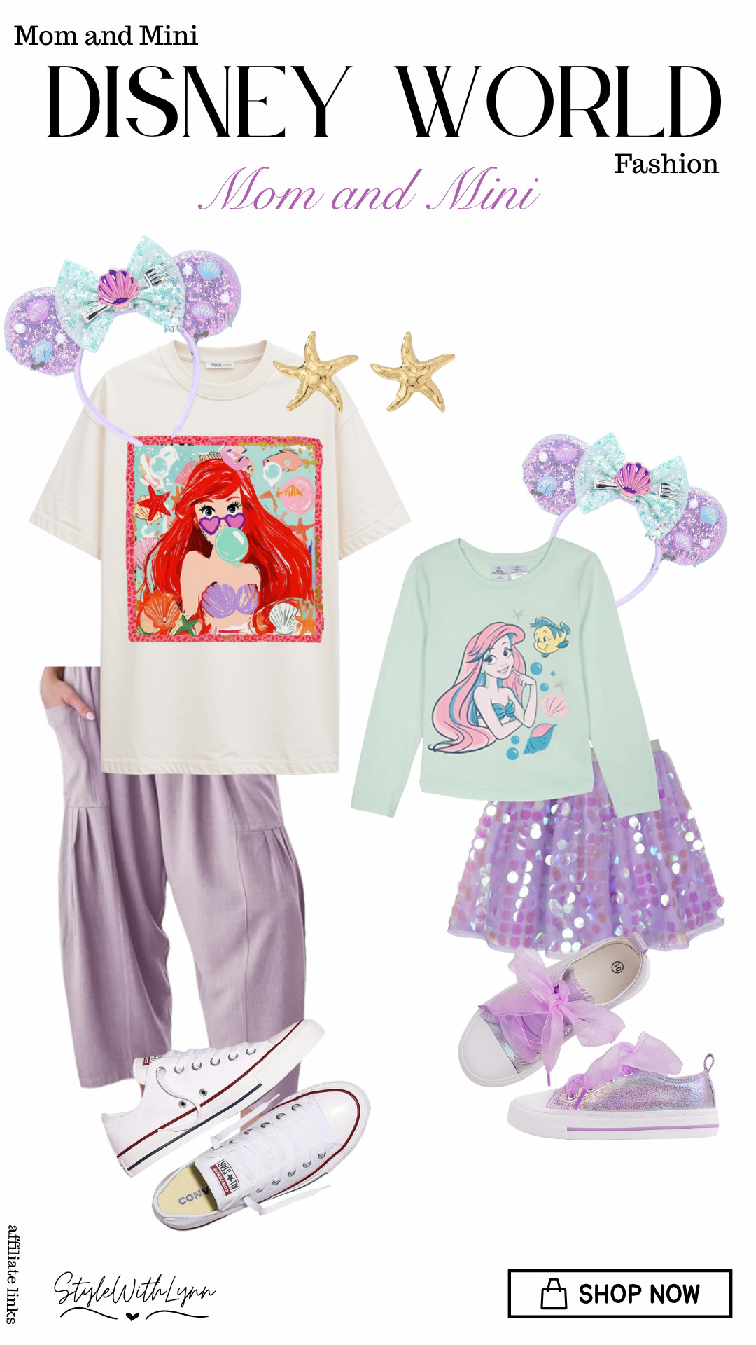 Mermaid magic meets Disney style! 🧜‍♀️✨ This Mom & Mini look is giving all the under-the-sea vibes, from Ariel-inspired details to the prettiest pastel touches. Perfect for a magical day at Disney World! 🐚🫧

✨ Mom’s look and Mini’s look are linked and ready to shop!
💖 Save this for your next Disney outfit inspo and follow for more Mom & Mini Disney looks!

#DisneyWorldOutfits #DisneyMom #DisneyMomStyle #DisneyOutfitIdeas #DisneyStyle #DisneyFamily #MomAndMini #ArielOutfit #LittleMermaidOutfit #DisneyBounding #DisneyFashion #DisneyWorldVacation #DisneyTripOutfits 

 #LTKootd #LTKmomlife #LTKTravel