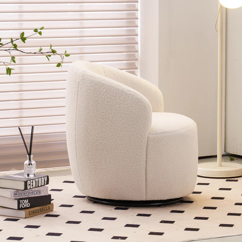 Upholstered Swivel Barrel Chair | Wayfair North America