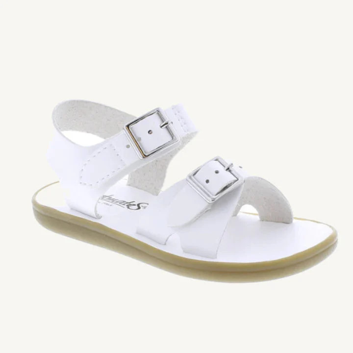Footmates Eco Tide Sandal - White | The Beaufort Bonnet Company