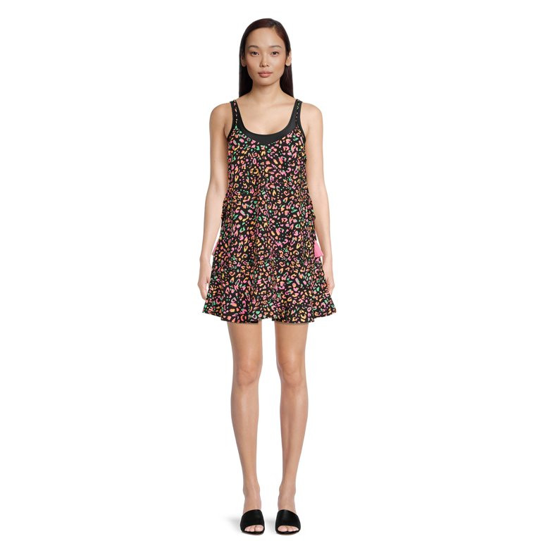 No Boundaries Juniors Lace Up Side Cover Up Dress | Walmart (US)
