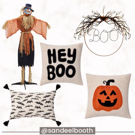 Halloween decors | pumpkin harvest | hey boo throw pillows | wreath | bat 🦇 pillows | sound & motion puppet 

#LTKhome #LTKHalloween #LTKSeasonal